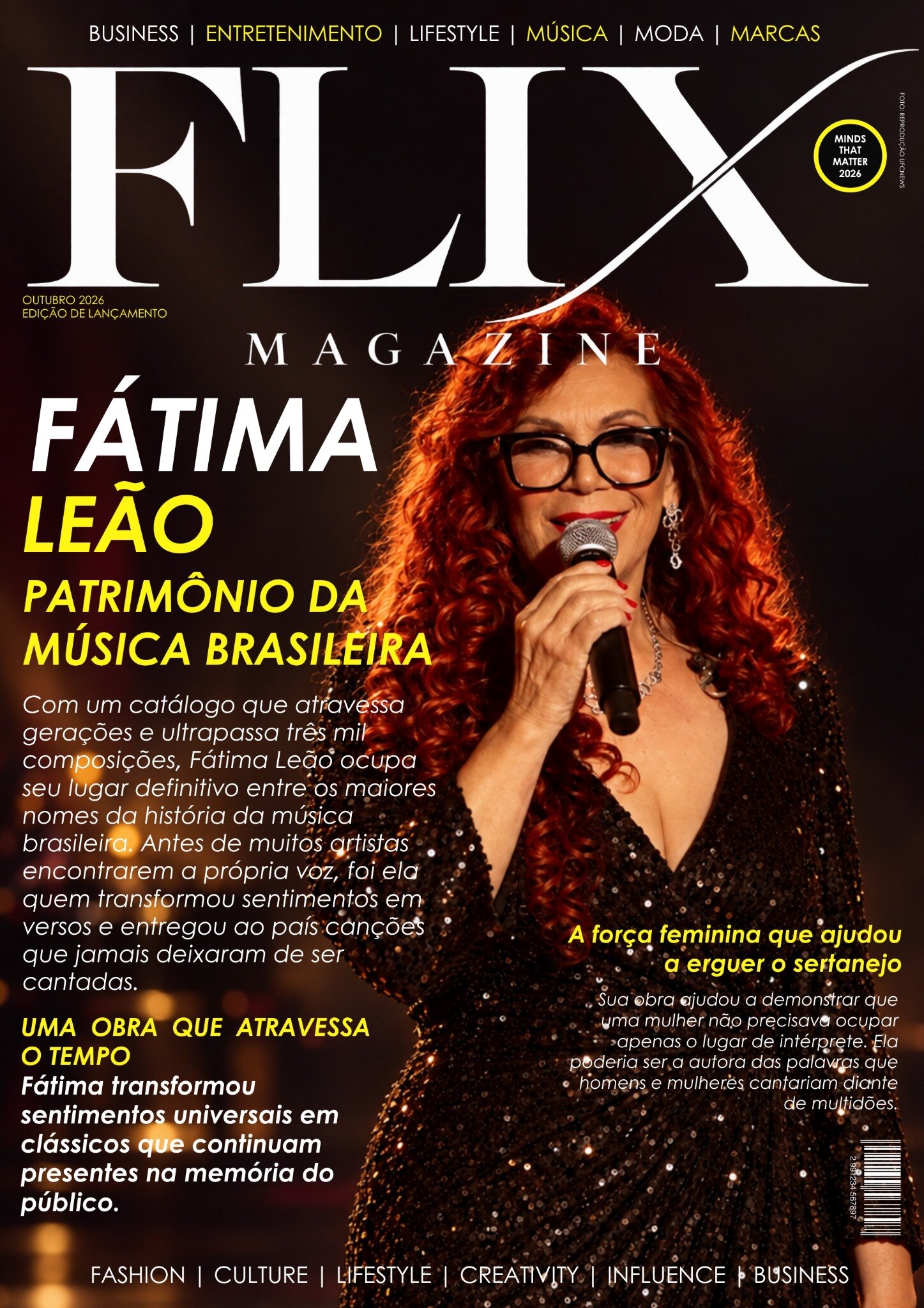 Capa FLIX com Fátima Leão
